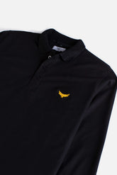 Full Polo Shirt - Obsidian Black